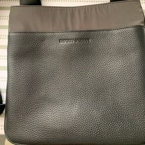 Emporio Armani hammered leather cross body bag